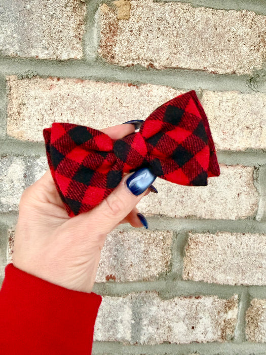 Buffalo Plaid Bow Tie