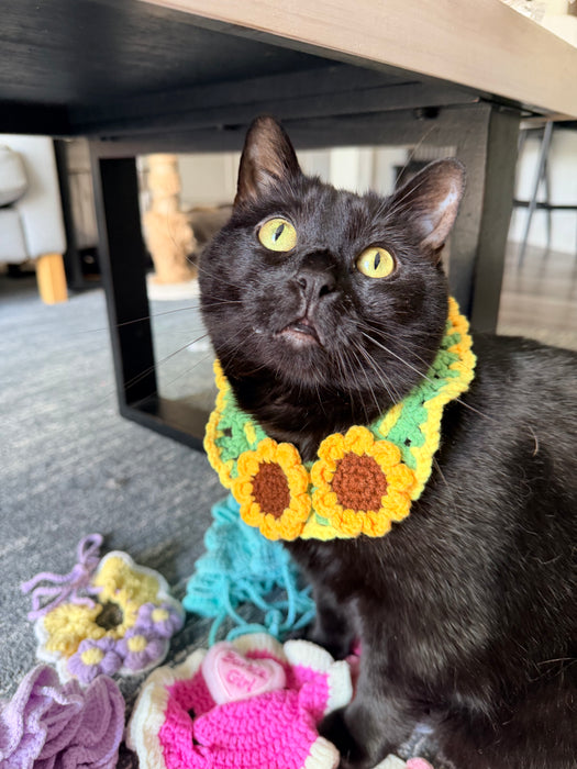 Sunflowers Crochet Bandana