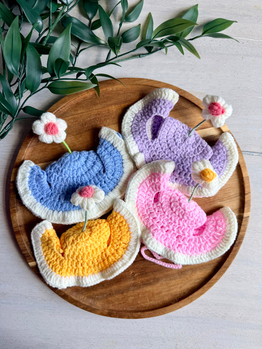 Daisy Stem Crochet Hat