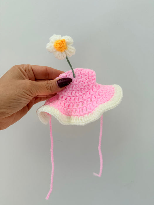 Daisy Stem Crochet Hat