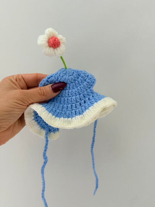 Daisy Stem Crochet Hat