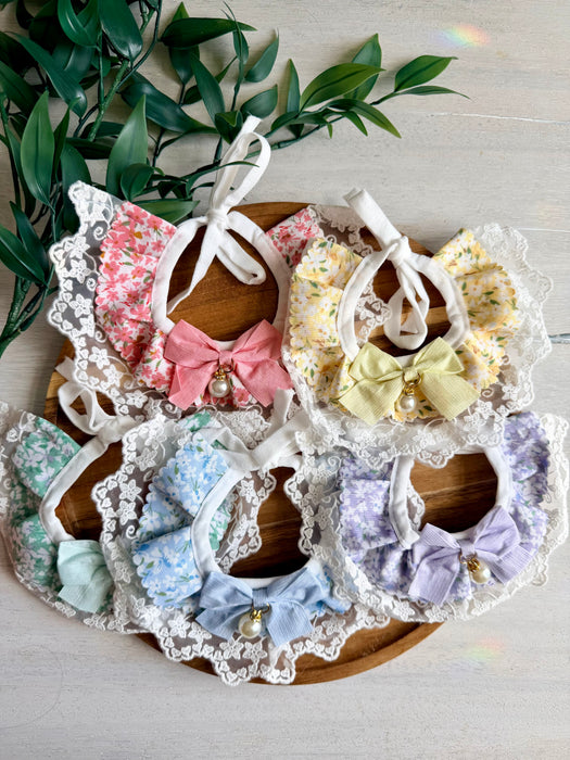 Floral Lace Bow Bandana