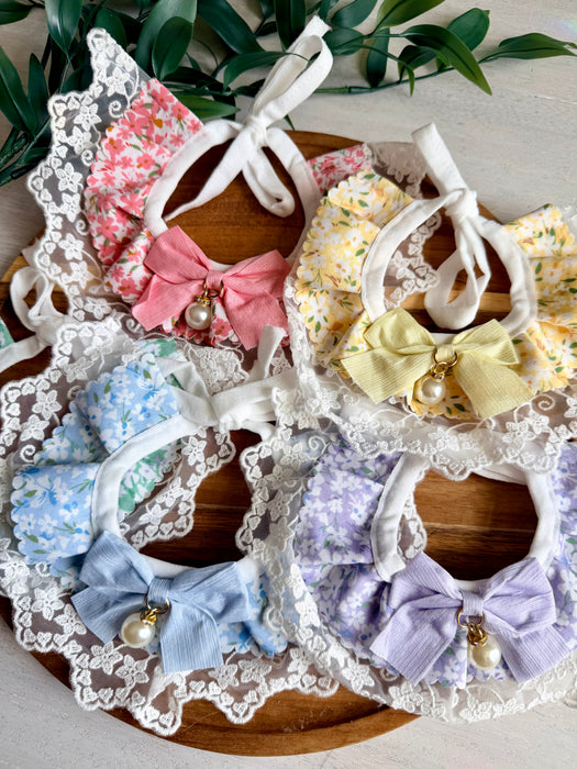 Floral Lace Bow Bandana