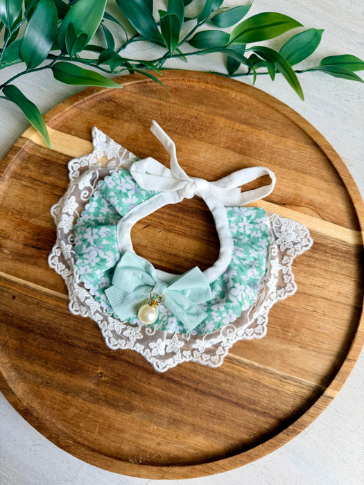 Floral Lace Bow Bandana