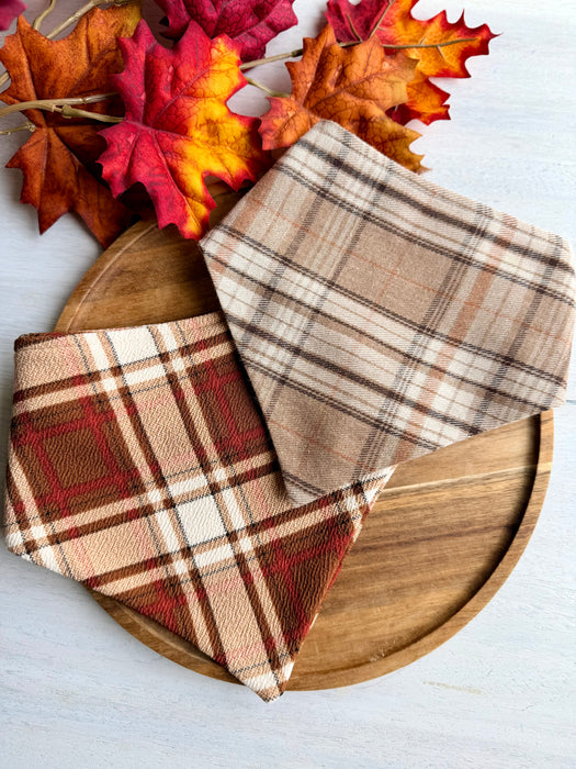 Cider & Spice Plaid Bandana