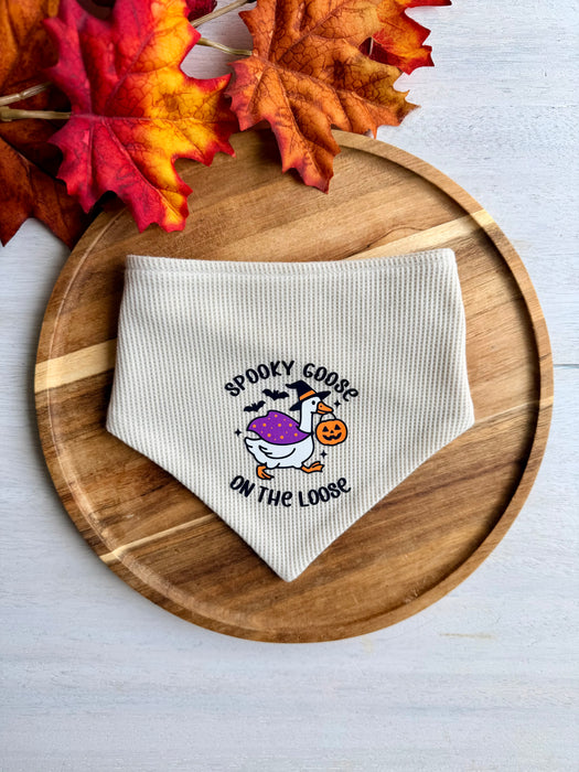 Spooky Goose on the Loose Knit Bandana