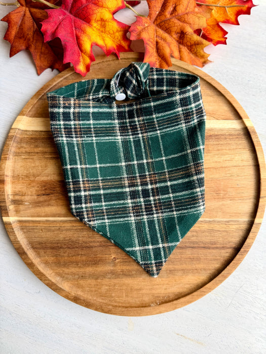 Autumn Woods Plaid Bandana