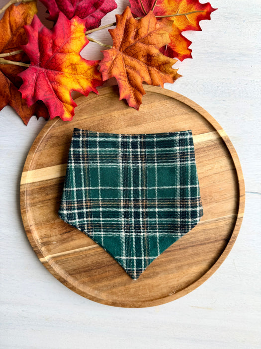 Autumn Woods Plaid Bandana