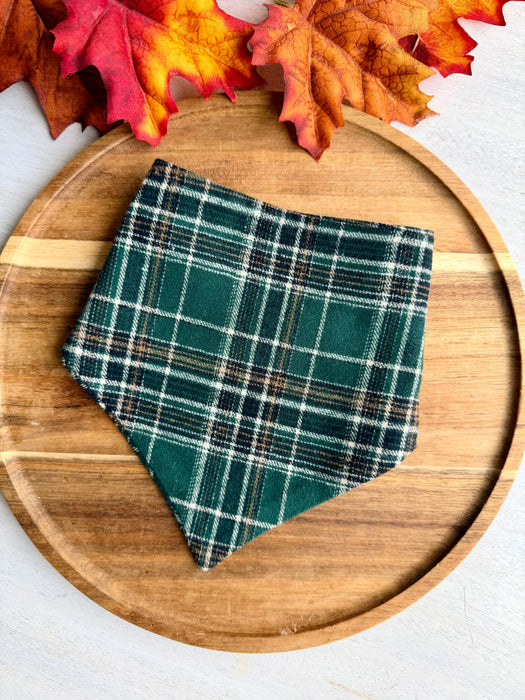 Autumn Woods Plaid Bandana
