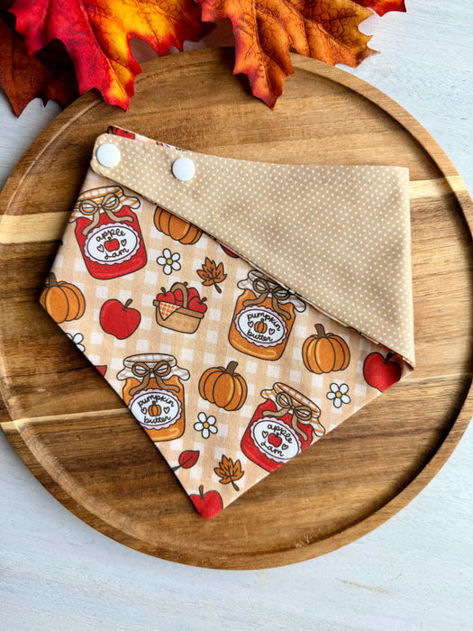 Pumpkin Jam Reversible Bandana