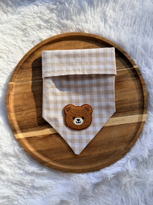 Gingham Teddy - Large