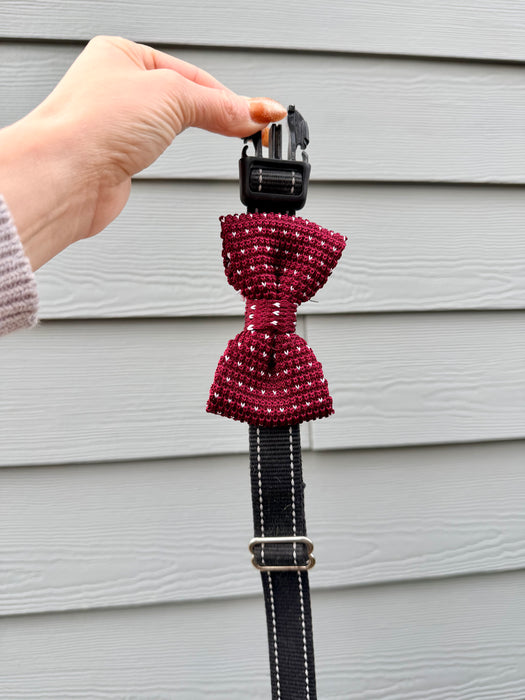 Heart Knit Bow Tie