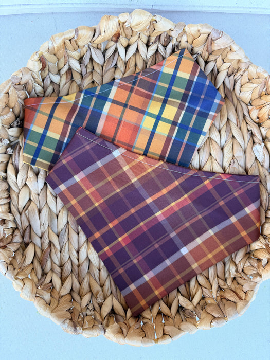 Fall Plaid Bandana - Soft Adventure Fabric