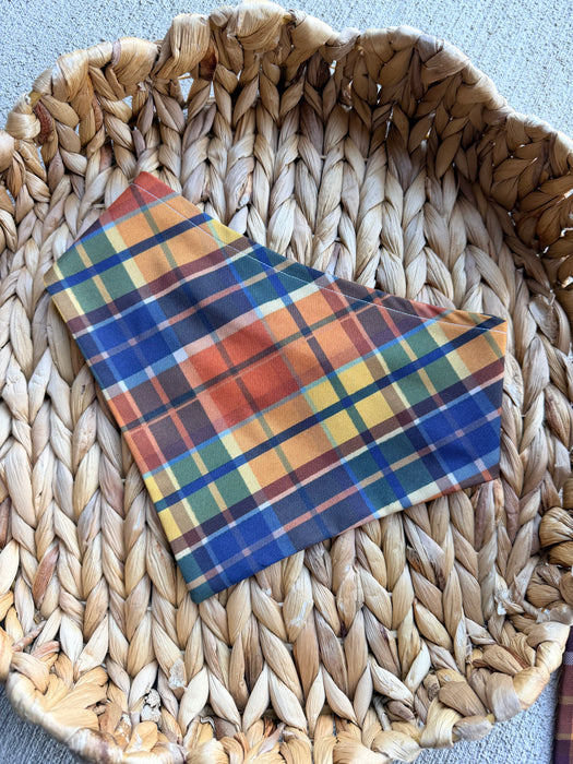 Fall Plaid Bandana - Soft Adventure Fabric