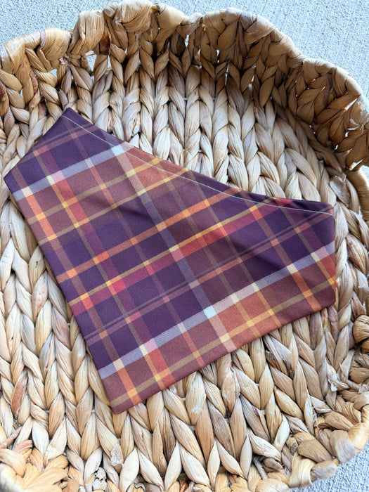 Fall Plaid Bandana - Soft Adventure Fabric