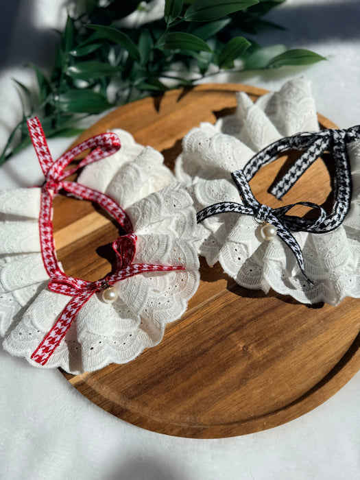 Lace Gingham Bandana