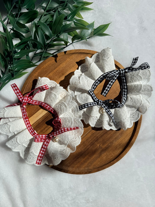 Lace Gingham Bandana