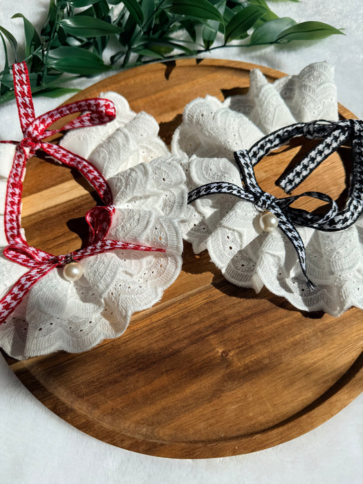 Lace Gingham Bandana