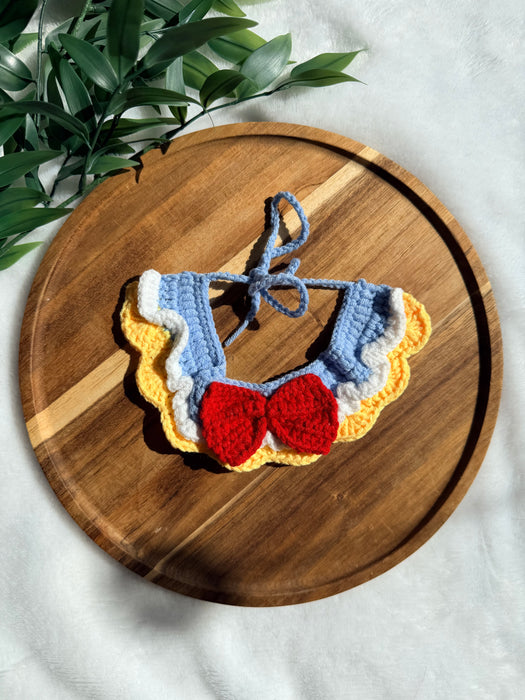 Red Bow Crochet Bandana