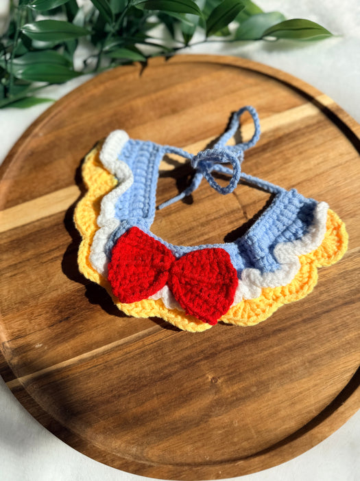 Red Bow Crochet Bandana