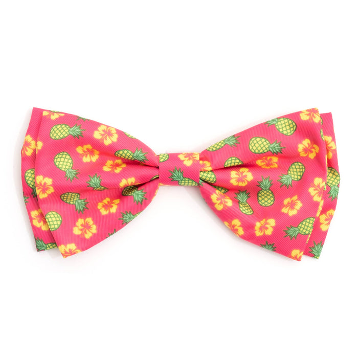 Pineapples Bow Tie: Pink / Small