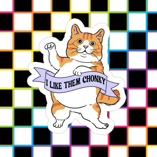 I like them chonky orange cat sticker