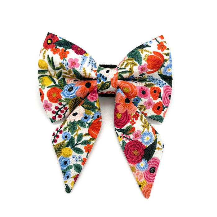 Garden Party Sailor Dog Bow : Large