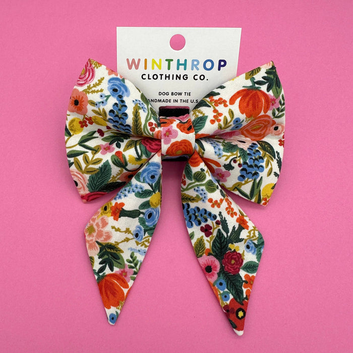 Garden Party Sailor Dog Bow : Large