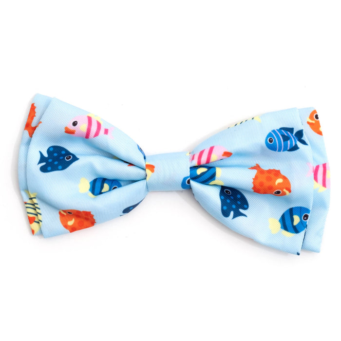 Fishy II Bow Tie: Blue / Small