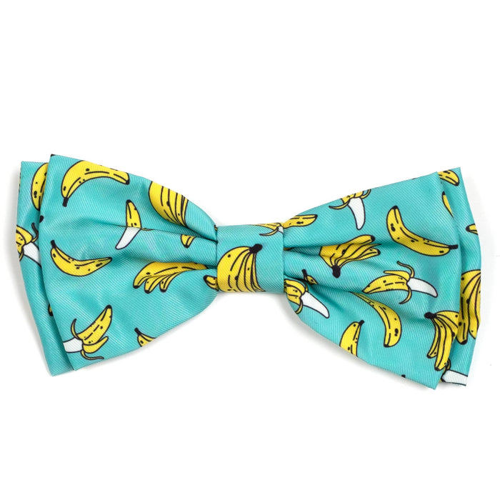Go Bananas Bow Tie: Teal / Large
