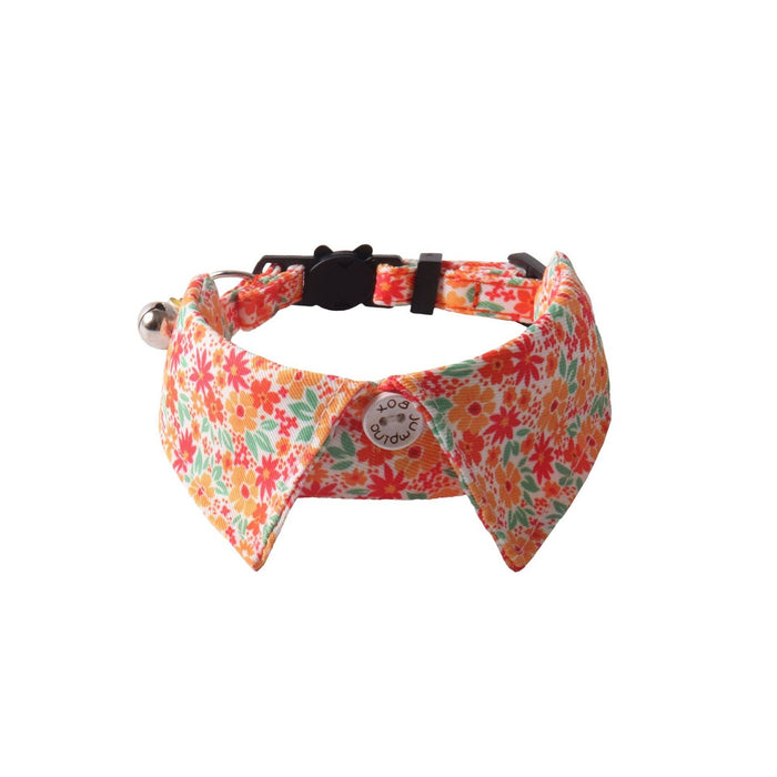 Mokka - Floral Chic Cat Collar: Purple