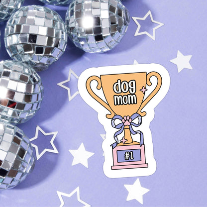 #1 dog mom sticker