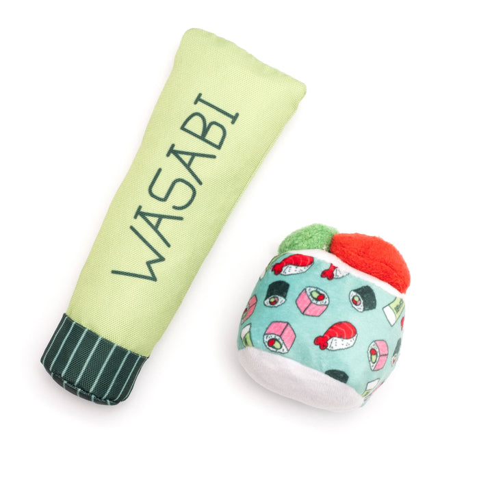 Wasabi & Sushi Cat Toy Set: Green / One Size Fits Most